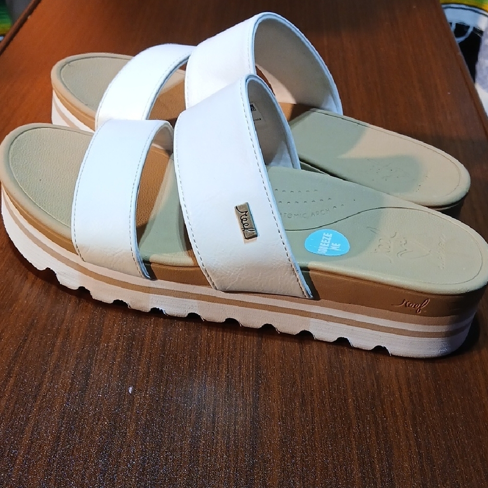 Women's White Sandals - Picture 8 of 8